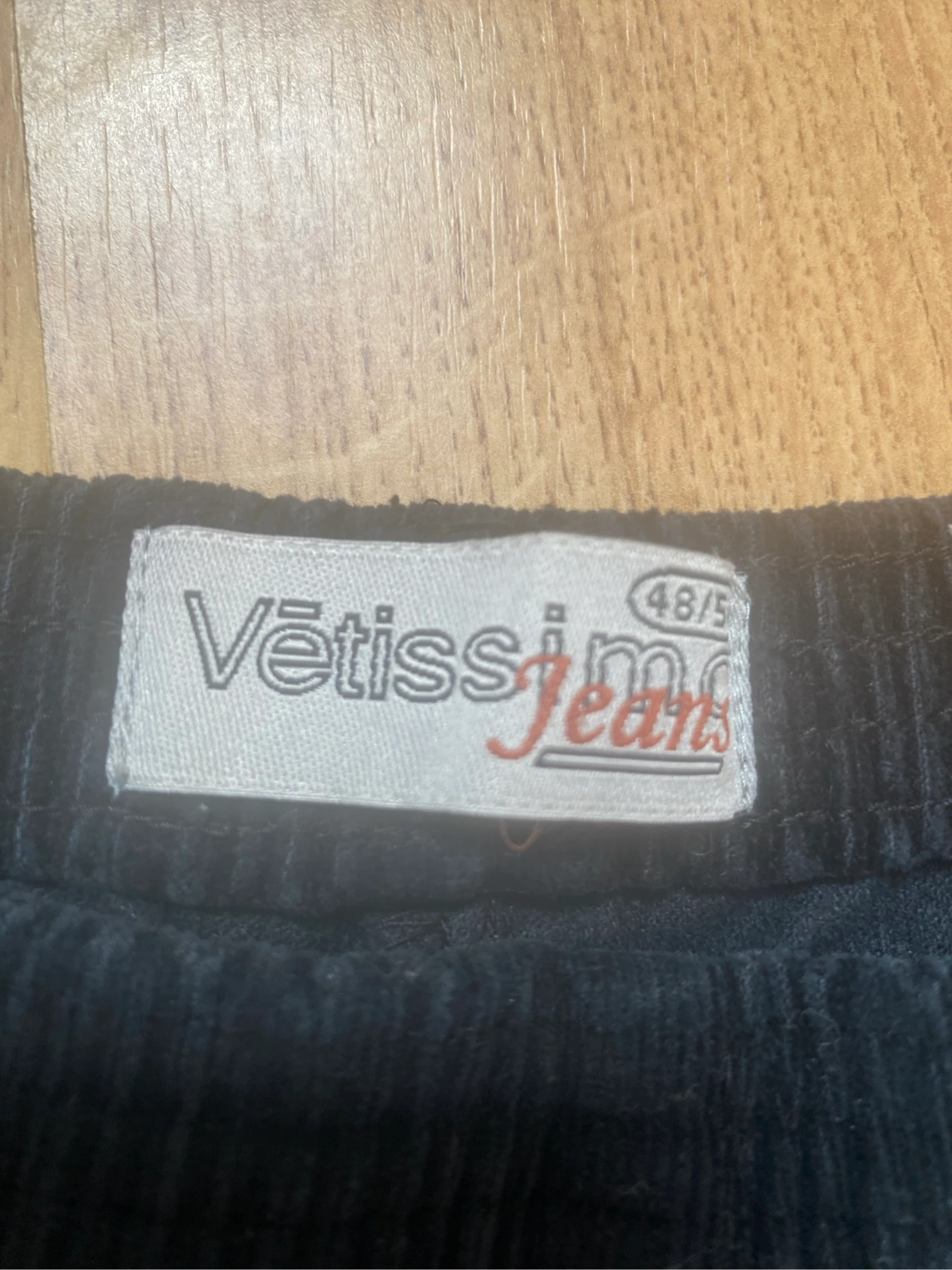 Pantalón negro de terciopelo de Vetissimo Jeans - Talla 48/50 – photo 2